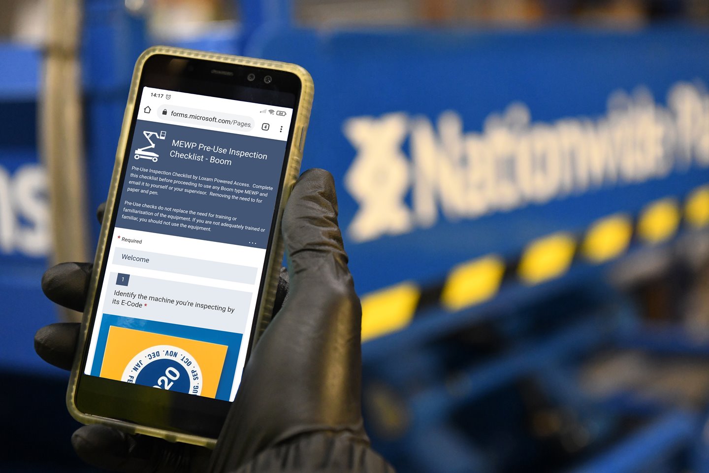 Digital preuse check forms from Nationwide Platforms